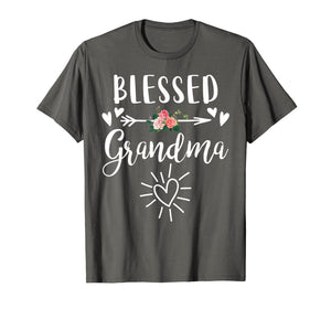 Blessed Grandma T-Shirt with floral, heart Mother's Day Gift