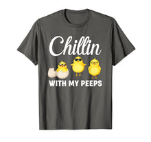 Load image into Gallery viewer, Chillin With My Peeps T-shirt Easter Chicks Candy Gift Women
