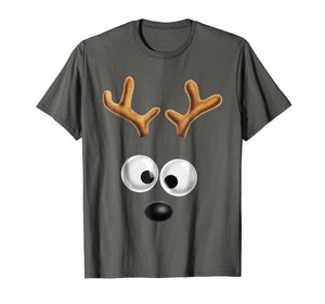 Matching Family Christmas Reindeer Face Shirt for Kids