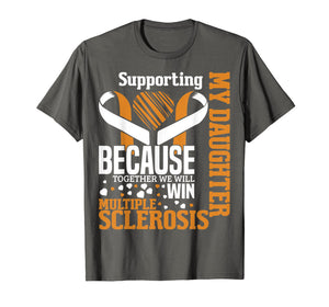 Daughter Multiple Sclerosis Awareness Orange Ribbon T Shirt