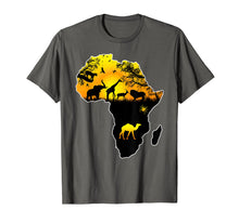 Load image into Gallery viewer, African Savannah safari wildlife Africa map t-shirt
