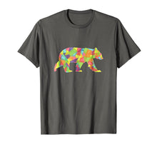 Load image into Gallery viewer, Fractal Geometric Bear T-Shirt - Pastel Crystal Tee
