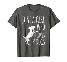 Load image into Gallery viewer, Just a Girl Who Loves Dogs Dog Lover T-shirt Gift
