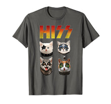 Load image into Gallery viewer, Hiss T-Shirt Cats Kittens Rock And Roll Band Funny T-Shirt
