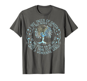 And I Think To Myself What A Wonderful World T-shirt, Hippie