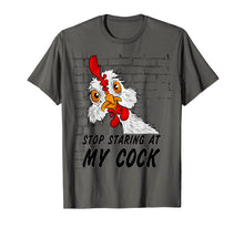 Load image into Gallery viewer, Mens Stop staring at my cock T-Shirt funny saying novelty humor
