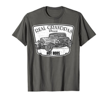 Load image into Gallery viewer, Mens Real Grandpas Drive Hot Rods Classic Car T Shirt
