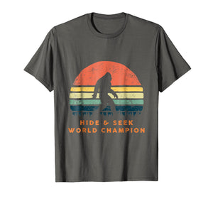 Hide and Seek World Champion T-Shirt Retro Bigfoot Vintage