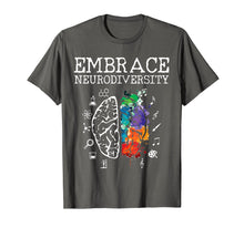 Load image into Gallery viewer, Neurodiversity Shirt - Embrace ADHD Autism ASD Tshirt Gift
