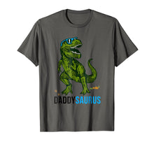 Load image into Gallery viewer, Daddysaurus T Shirt T rex Daddy Saurus-Dad Fathers Day Gift
