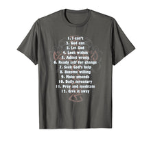 Load image into Gallery viewer, Celebrate Recovery T-Shirt Christian Cross 12 Step Guide Tee

