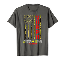 Load image into Gallery viewer, Murph Challenge Memorial Day Workout WOD Camo T-Shirt
