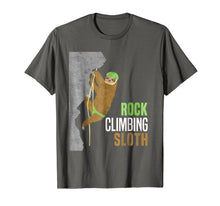 Load image into Gallery viewer, Rock Climbing Sloth Rock Climbers Funny Gift Cute T Shirt
