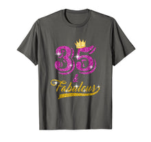 Load image into Gallery viewer, 35 and Fabulous T-Shirt 35 yrs old B-day 35th Birthday Gift

