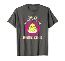 Load image into Gallery viewer, Breast Cancer -Cancer Messed With The Wrong Chick T- Shirt
