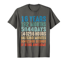 Load image into Gallery viewer, 16 Years Old 16th Birthday Vintage Retro T Shirt 192 Months
