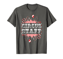 Load image into Gallery viewer, Vintage Circus Themed Birthday Party T Shirt - Event Staff
