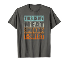 Load image into Gallery viewer, Great Gift BBQ Smoker Retro Tee - My Meat Smoking T-shirt
