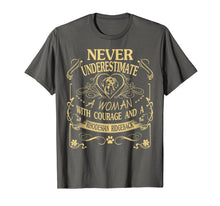 Load image into Gallery viewer, A Woman With Courage And a Rhodesian Ridgeback T Shirt

