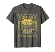 Load image into Gallery viewer, 1949 Vintage 70th Birthday All Original Parts Gift T Shirt
