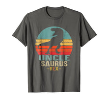 Load image into Gallery viewer, Unclesaurus T Shirt T Rex Uncle Saurus Dinosaur Men

