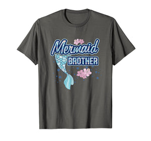 Mermaid Brother T Shirt Merbro Matching Birthday Party Gift