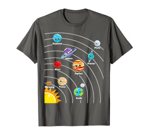 Cute Colorful Planet T Shirt Gift For Kids