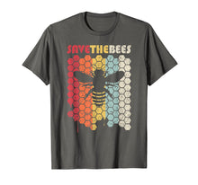 Load image into Gallery viewer, Save The Bees Shirt. Retro Style Climate Change T-Shirt
