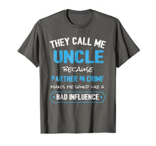 Load image into Gallery viewer, Funny Uncle Gift Shirt, Uncle Partner In Crime Shirt
