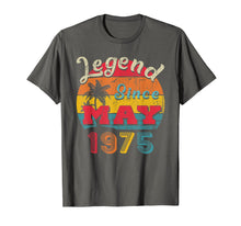 Load image into Gallery viewer, Legend Since May 1975 44th Birthday Gifts Vintage T Shirt
