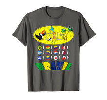 Load image into Gallery viewer, All 12 National Soccer Teams to Brazil with Samba T-Shirt
