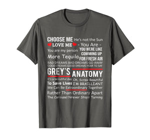 Anatomy Grey's T-shirt Gifts - Movie Anatomy Shirt