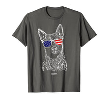 Load image into Gallery viewer, Australian Cattle Dog American Flag Blue Heeler T Shirt
