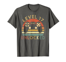 Load image into Gallery viewer, Level 17 Unlocked Vintage T-Shirt Celebrate 17th Wedding

