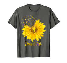 Load image into Gallery viewer, Dental Life Dental Assistant Teeth Hippie Sunflower Tshirt
