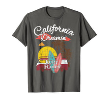 Load image into Gallery viewer, California Dreaming Beach Van and Surfboard T Shirt
