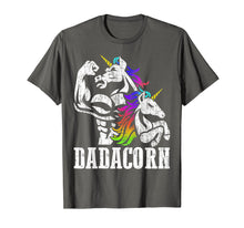 Load image into Gallery viewer, Dadacorn T Shirt Muscle Unicorn Dad Baby Fathers Day Gift
