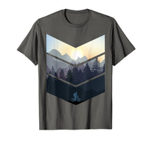 Load image into Gallery viewer, Chevron Herringbone Style Mountain Bike Nature Lover Tee
