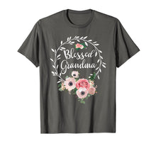 Load image into Gallery viewer, Blessed Grandma T-Shirt with floral, heart Mother&#39;s Day Gift
