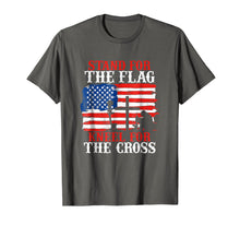 Load image into Gallery viewer, Stand For the Flag Kneel For the Cross T Shirt - Christian
