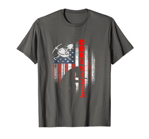 Coal Miner T-shirt, Coal Miner Flag 4th July T-shirt