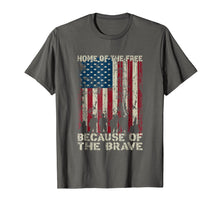 Load image into Gallery viewer, Home Of The Free Because Of The Brave American Flag T Shirt
