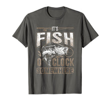 Load image into Gallery viewer, It's Fish O'clock Somewhere-Funny Fishing T-Shirt
