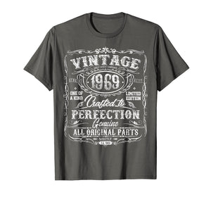 Classic 50th birthday gift Vintage 1969 tshirt for men women