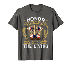 Honor The Fallen Thank The Living Memorial Day T-Shirt Gift