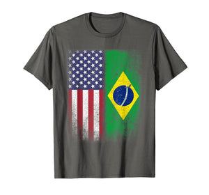 Brazil Usa Flag Brazilian American Gift Bandeira do Brasil L