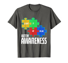 Load image into Gallery viewer, Light It Up Blue Puzzle Inspirational Autism Awareness Gift T-Shirt-158083
