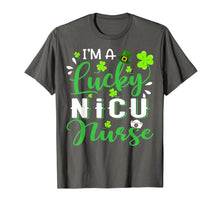 Load image into Gallery viewer, I'm a Lucky NICU Nurse Shamrock Top Hat St Patrick's Day T-Shirt-218498
