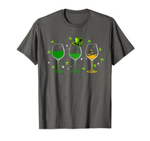 Load image into Gallery viewer, Three wine glasses shamrock Shirt St Patricks day Irish gift T-Shirt-365895
