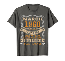 Load image into Gallery viewer, Vintage 60th Birthday March 1960 Shirt 60 Years Old T-Shirt-104250
